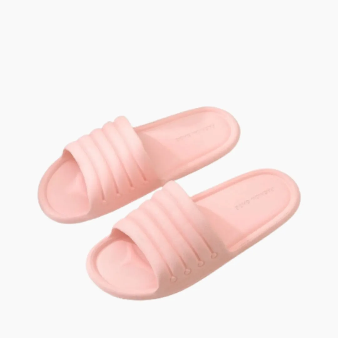 Non-Slip Sole, Round Toe : Indoor Slippers for Women