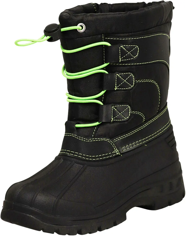 Norty Lightweight Fleece Lined Snow Boots for Toddler Boy's Girl's Unisex