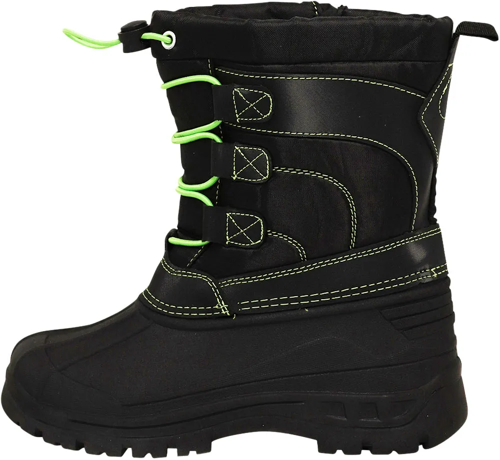 Norty Lightweight Fleece Lined Snow Boots for Toddler Boy's Girl's Unisex