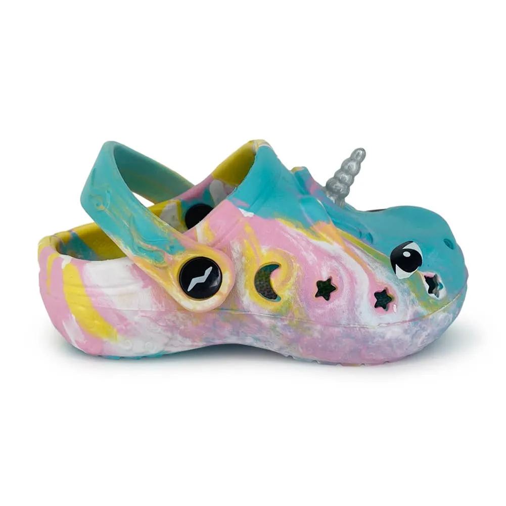 NORTY Tod Girls 6-11 Tie Dye Green Clog C1250