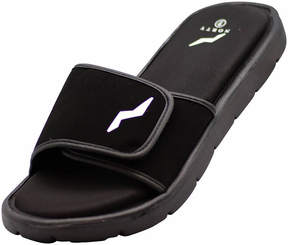 Norty WOMENS 5-10 MEM FOAM SANDAL BLACK