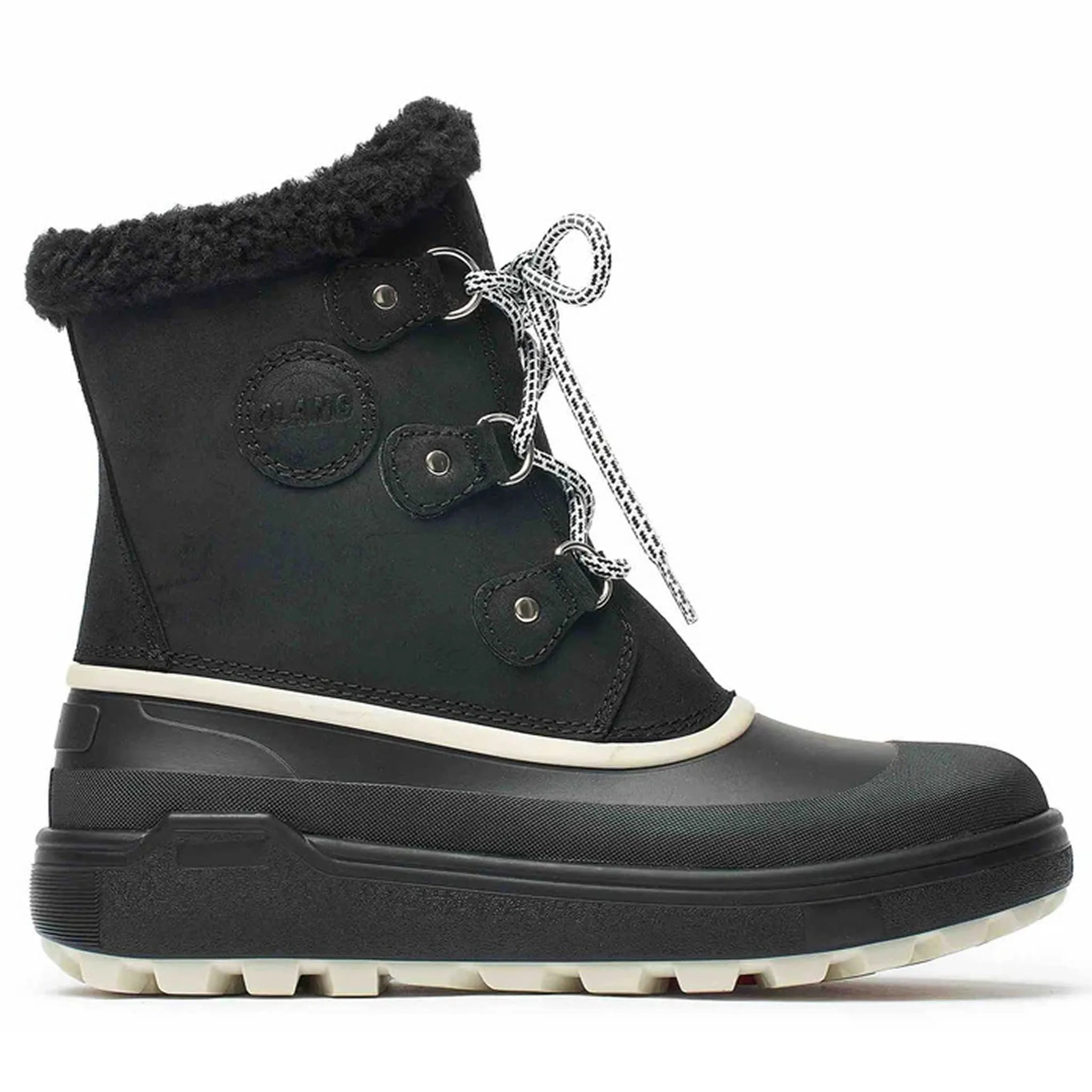 Olang Portland Womens Winter Thermal OC Ice Grip Boot Black