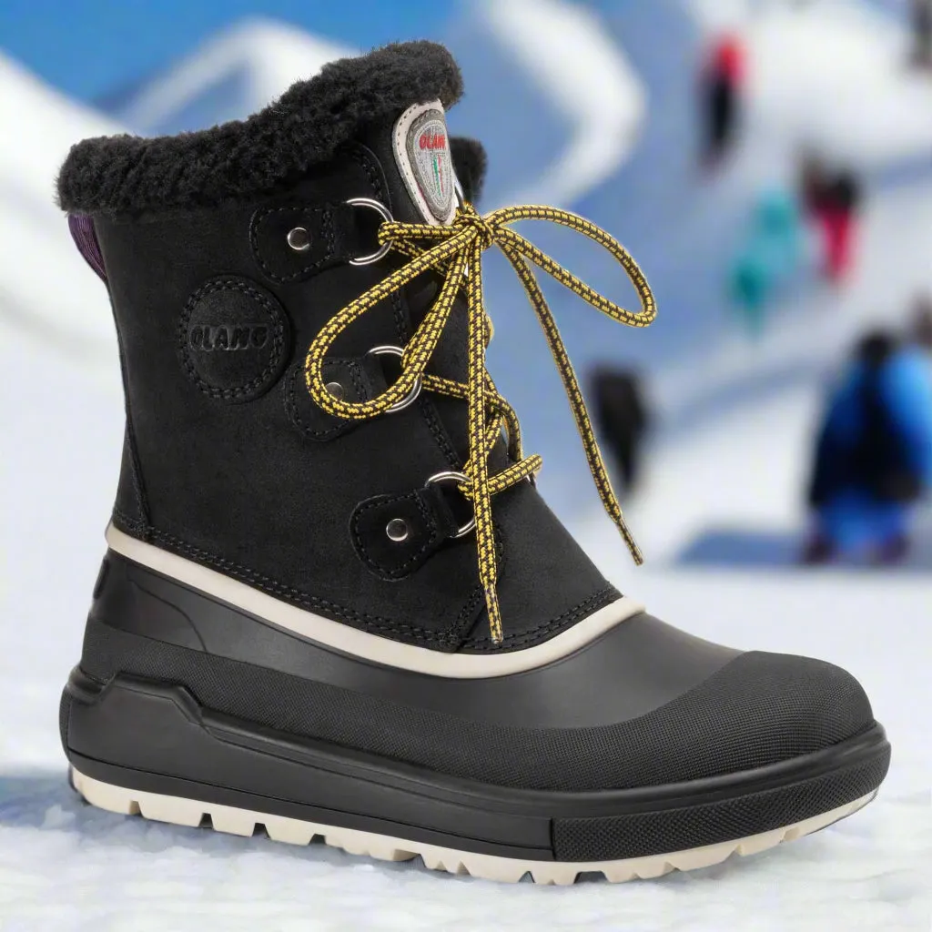 Olang Portland Womens Winter Thermal OC Ice Grip Boot Black