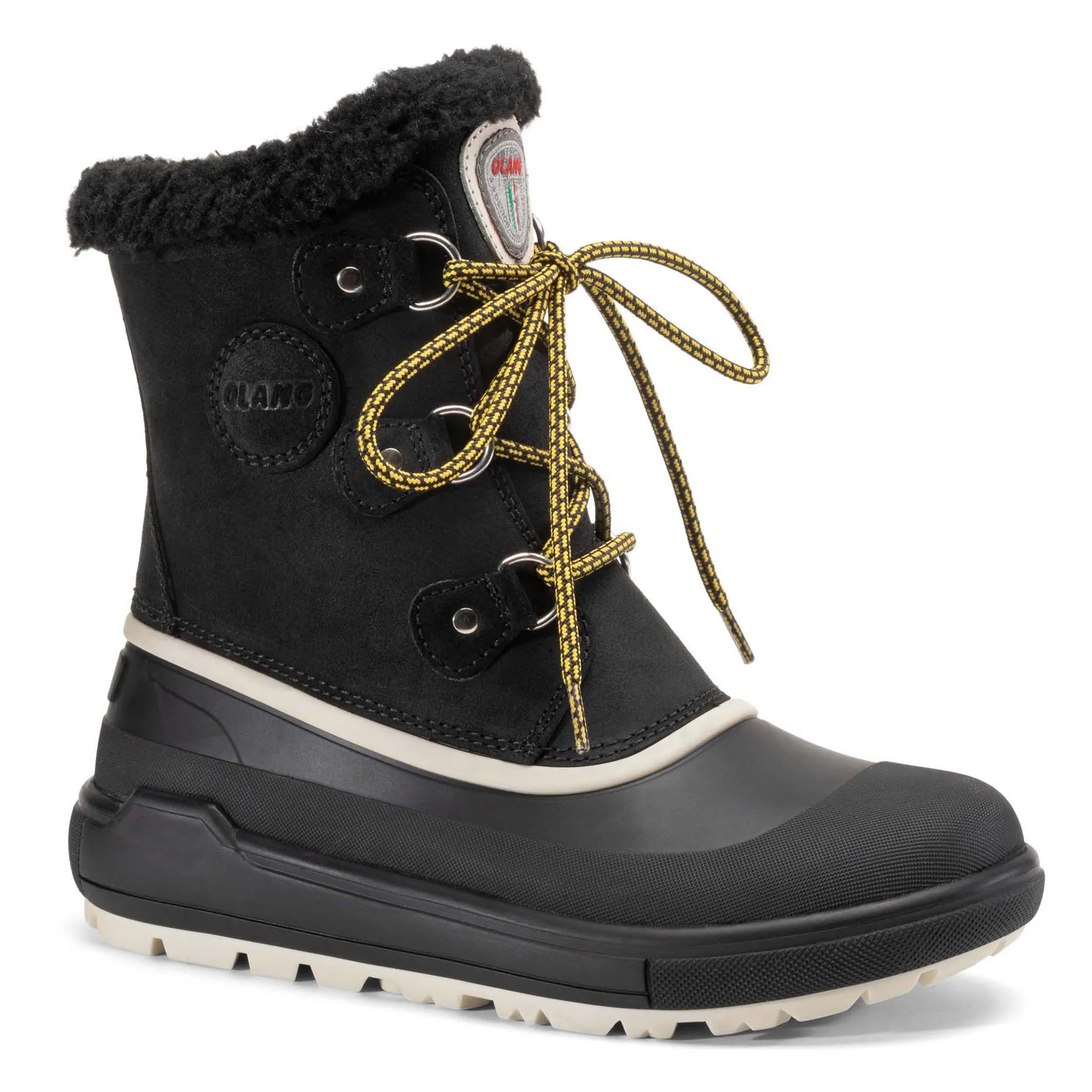 Olang Portland Womens Winter Thermal OC Ice Grip Boot Black