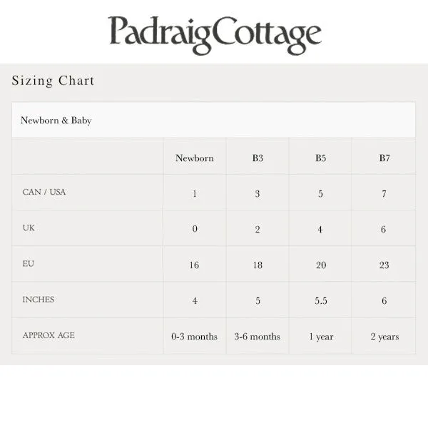 Padraig Cottage Newborn & Baby Slippers - Sunset