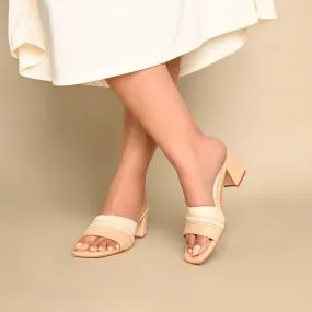 Peach Shimmer Heels
