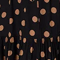 Polka Dot Tie Empire Waist Maxi Dress
