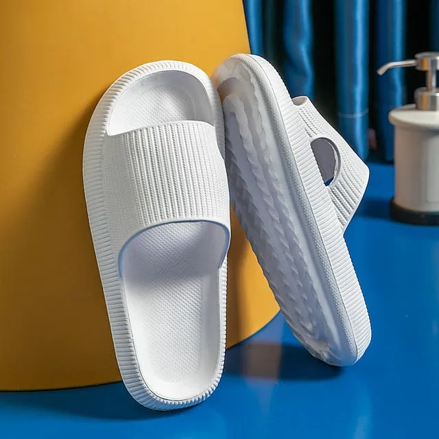 Purpdrank - Women's Super Soft Eva Thick Platform Slides Minimalist And Comfortable Indoor Bathroom Non-Slip Slippers Men's Slippers