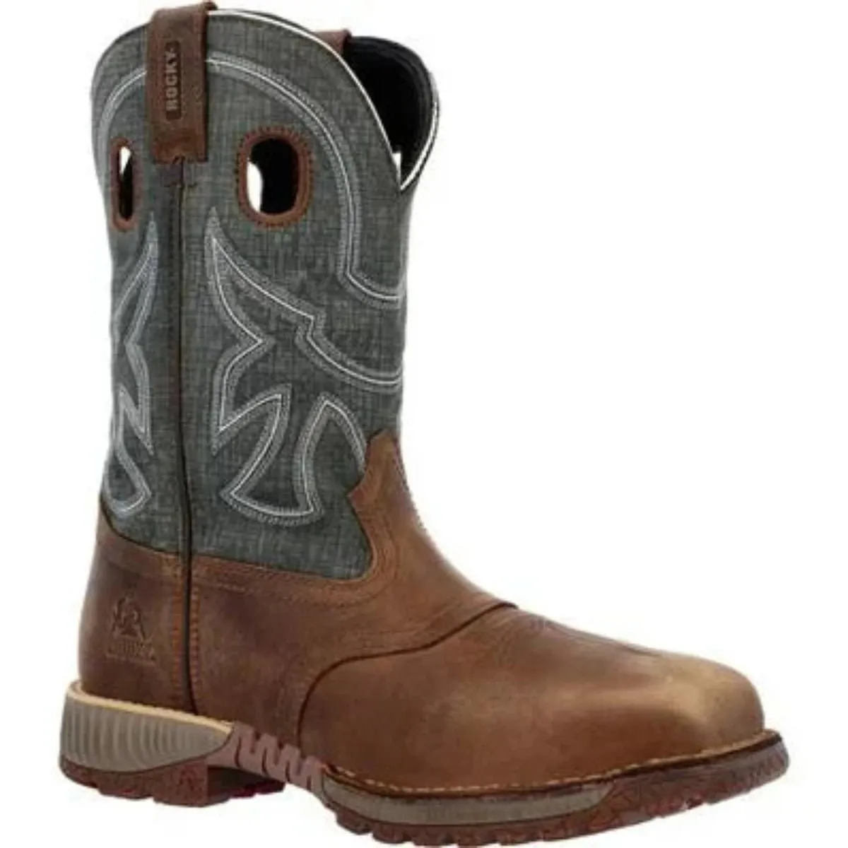 Rocky Hi Wire Men's Waterproof Western Boots Rkw0426 In Brown