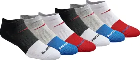 Saucony Men's Multi-Pack Mesh Ventilating Comfort Fit Performance No-Show Socks
