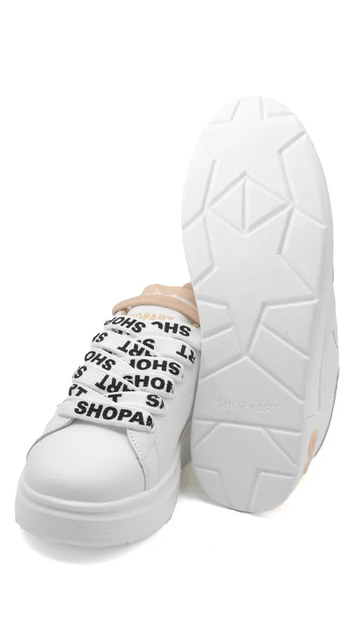 Shop Art donna scarpa sneakers Kim SASS240702 OFF WHITE/ NUDE