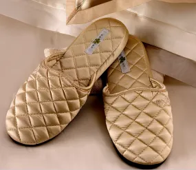 Silk Quilted Slippers