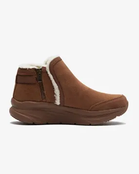 SKECHERS D'LUX WALKER CASUAL COZY - BROWN