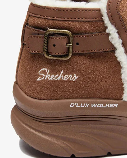 SKECHERS D'LUX WALKER CASUAL COZY - BROWN