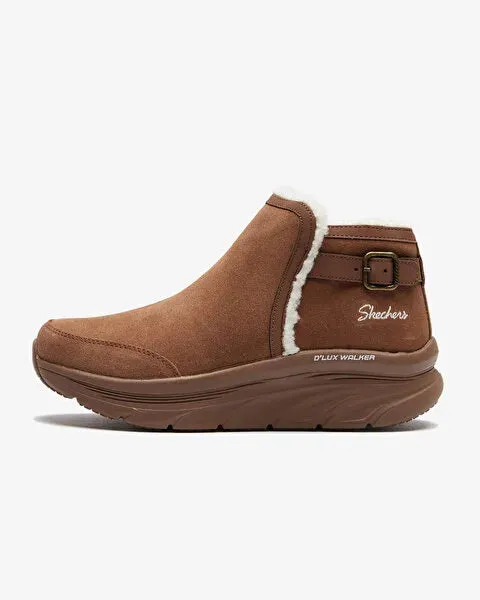 SKECHERS D'LUX WALKER CASUAL COZY - BROWN