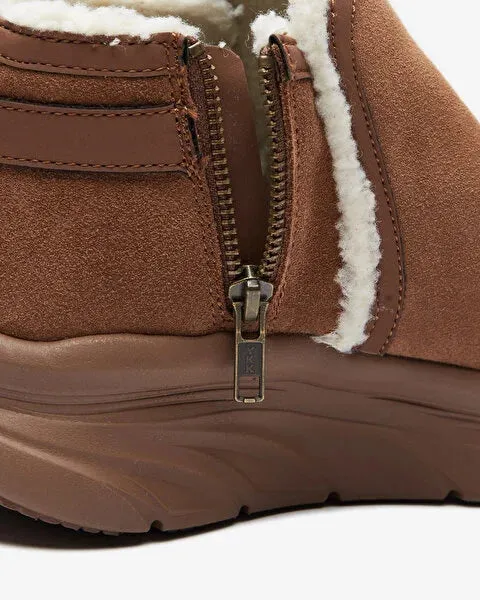 SKECHERS D'LUX WALKER CASUAL COZY - BROWN