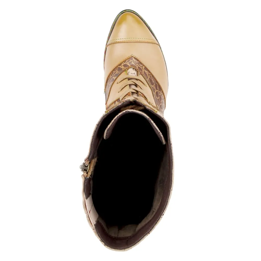 Spring Step Shoes L'Artiste Malagie Croco Women's Unique Hand Painted Leather Boots