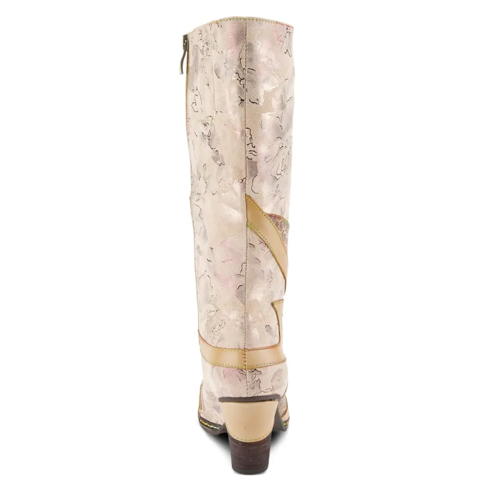 Spring Step Shoes L'Artiste Malagie Croco Women's Unique Hand Painted Leather Boots