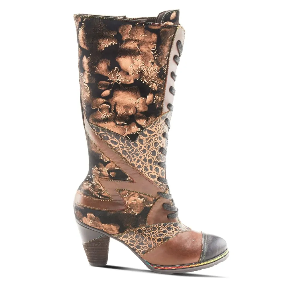 Spring Step Shoes L'Artiste Malagie Croco Women's Unique Hand Painted Leather Boots