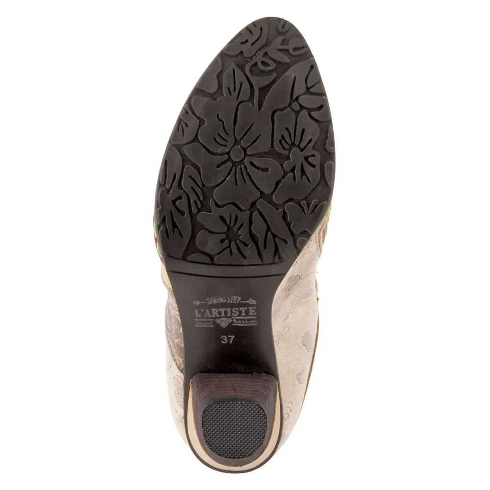 Spring Step Shoes L'Artiste Malagie Croco Women's Unique Hand Painted Leather Boots