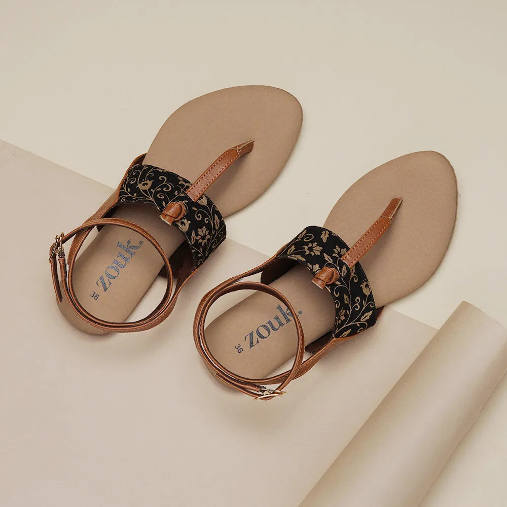Srinagar Garden T Strap Sandal