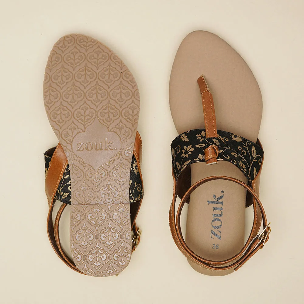 Srinagar Garden T Strap Sandal