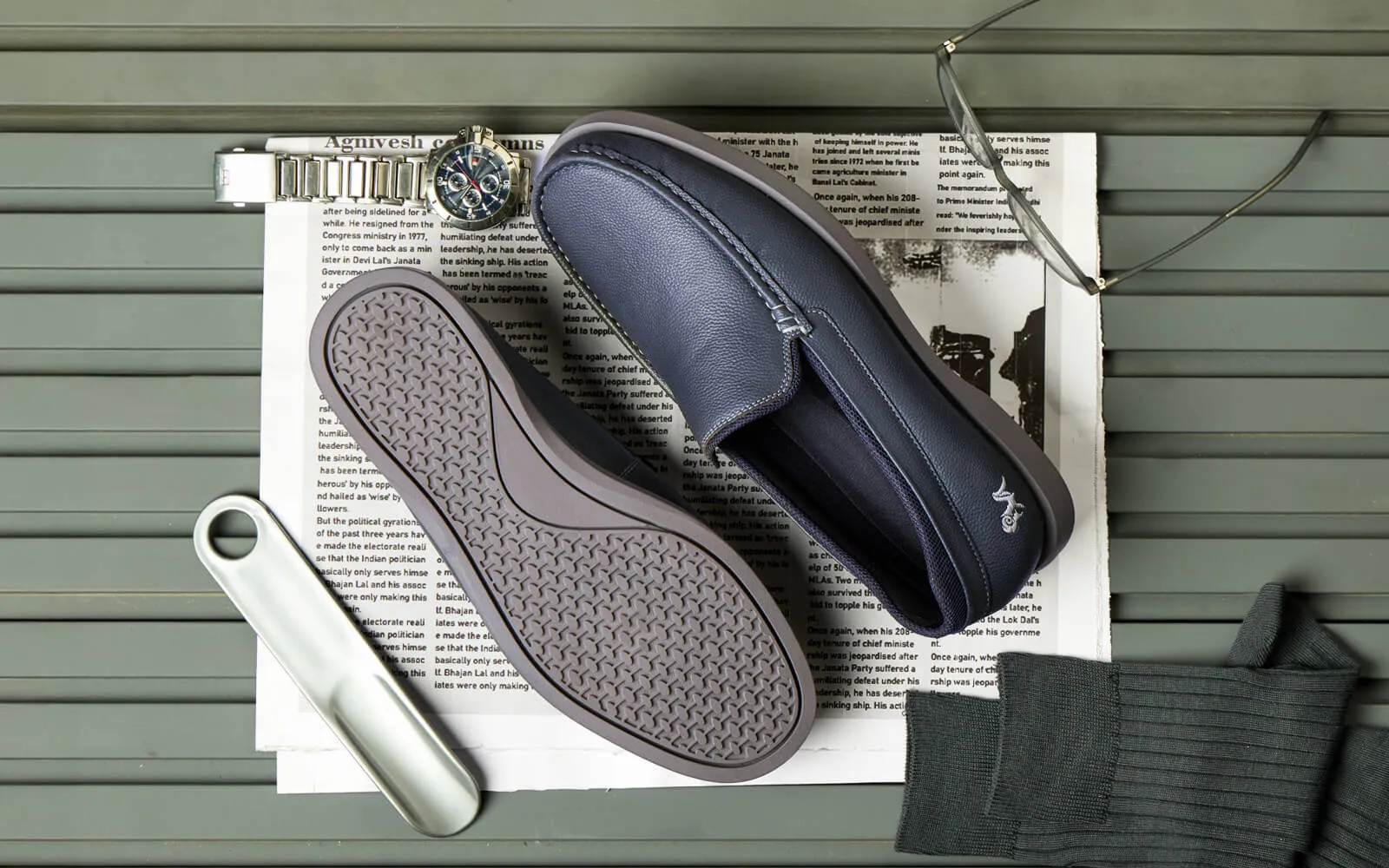 The Luxe Loafers : Grey