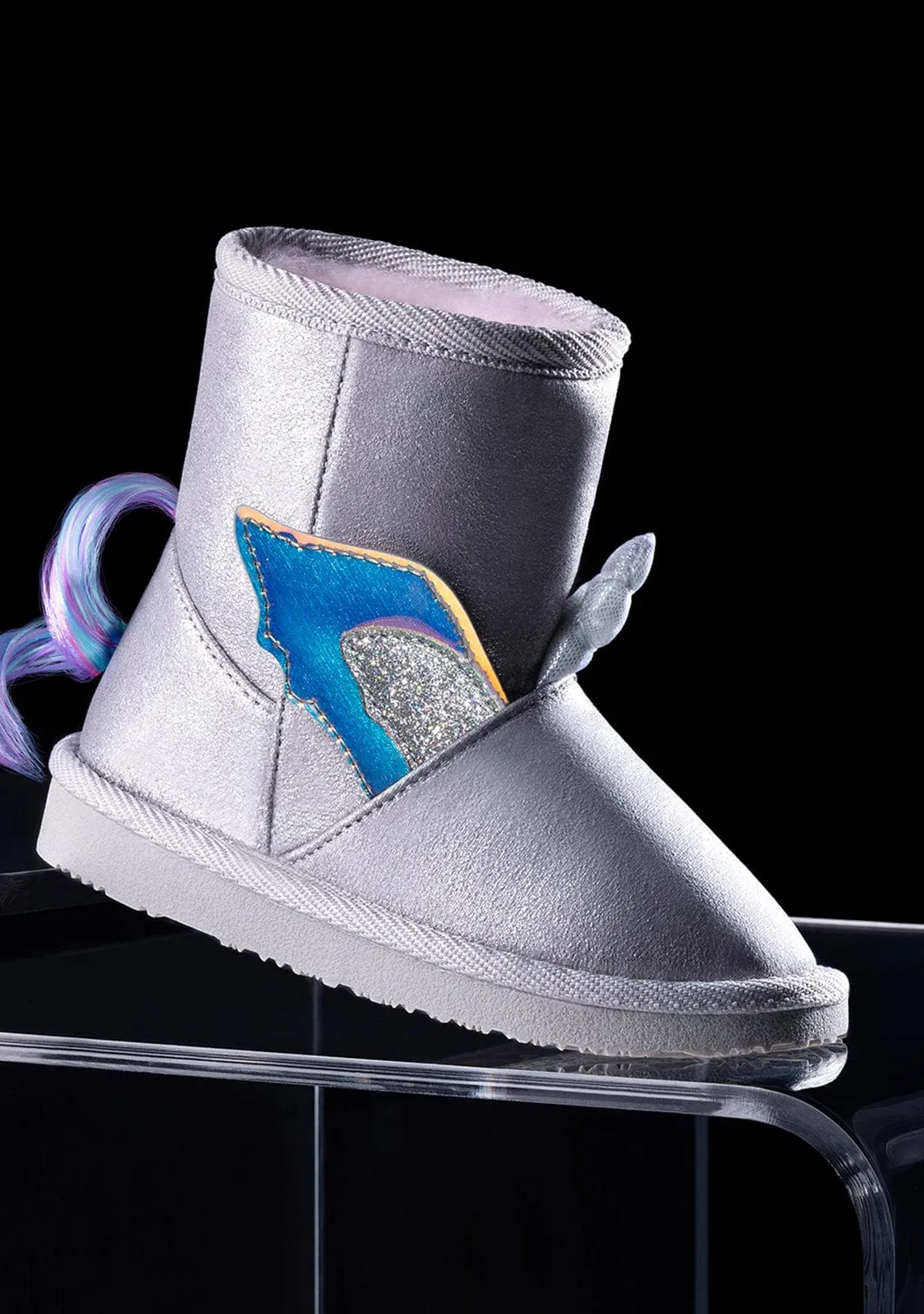 Unicorn Silver Australian Boots