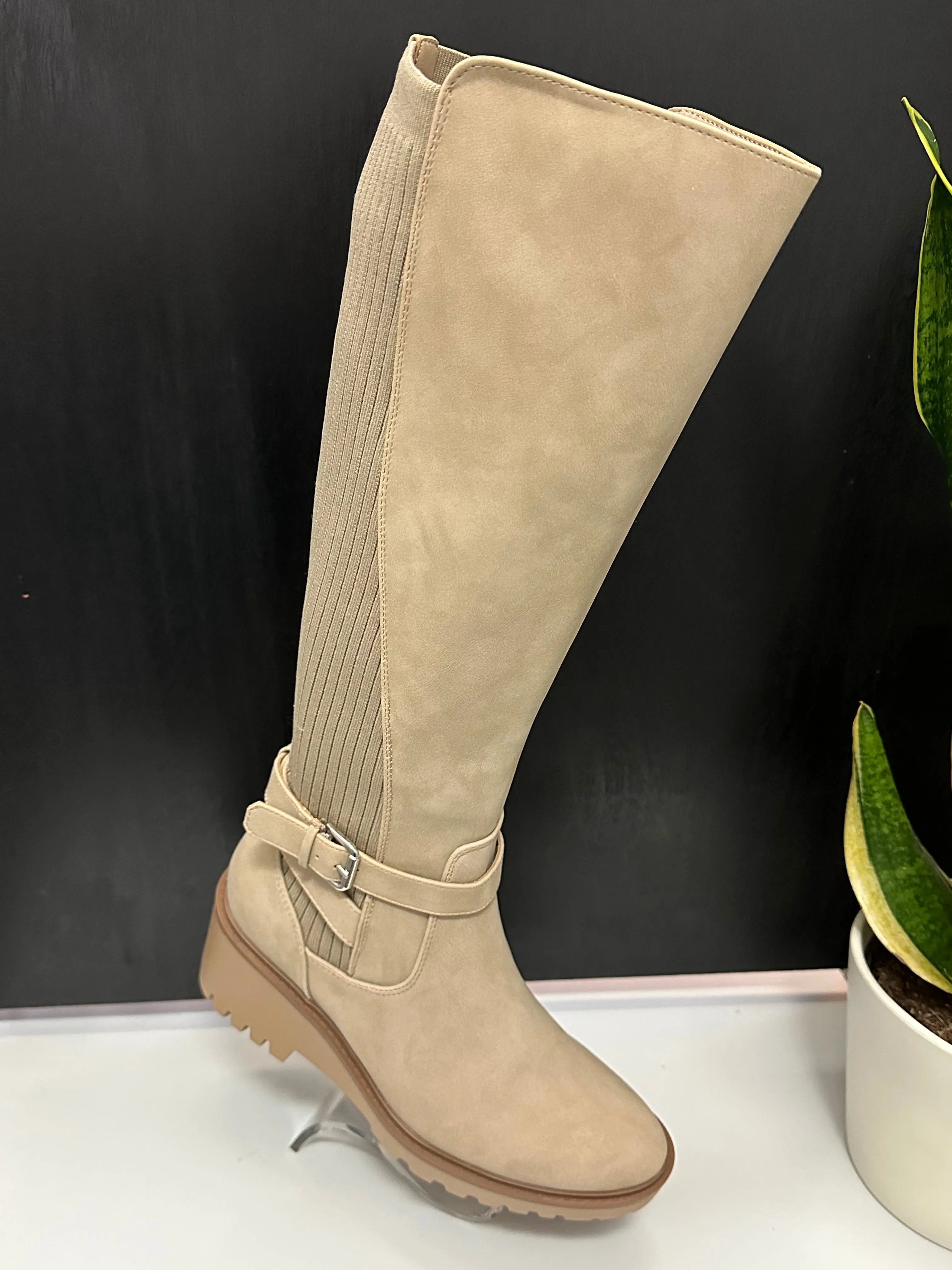 Women Boots/Beige-Zone
